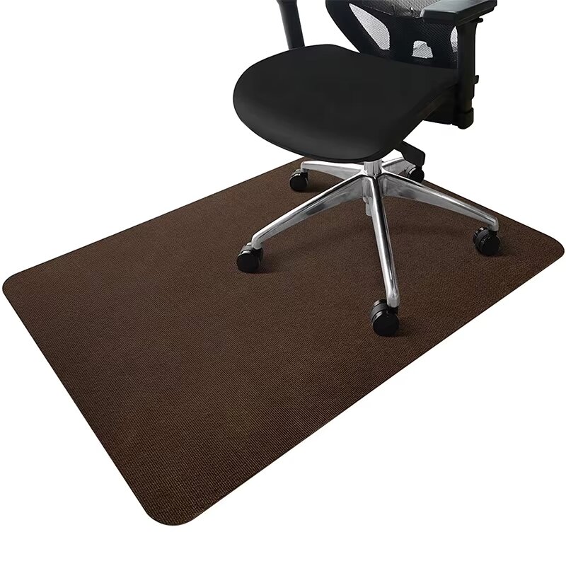 Floor Comprehensive Protection PVC Self Adhesive Anti-Slip Polyester Floor Rug Striped Washable Floor Rugs Chair Mat for Home Office