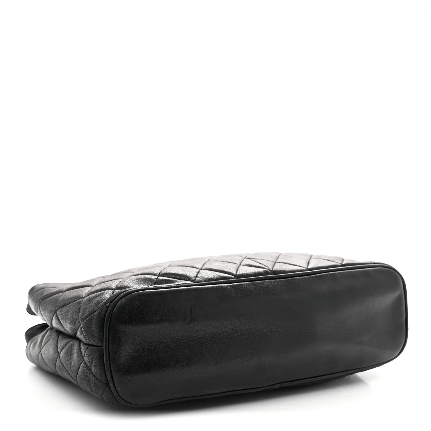 Lambskin Quilted Shoulder Bag Black - Top Club
