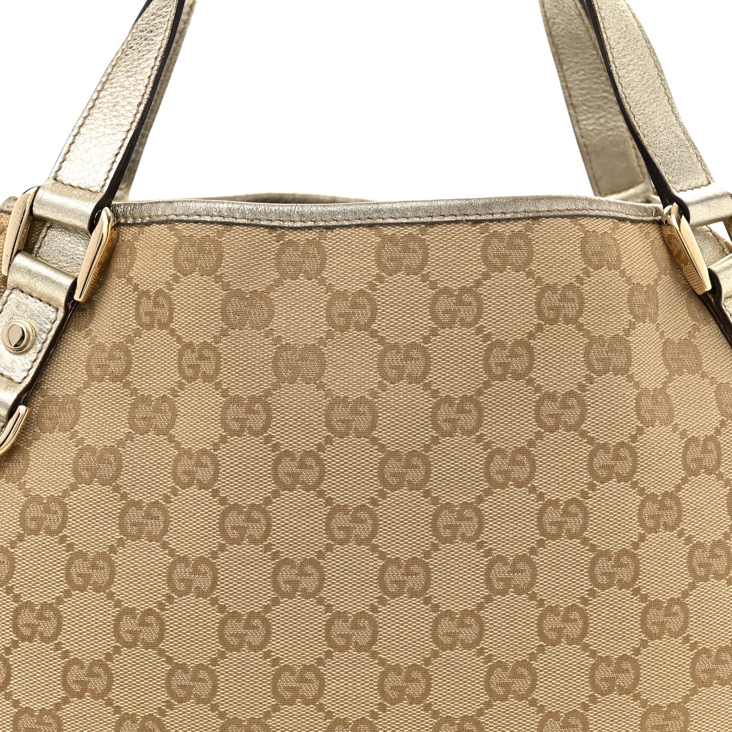 Monogram Medium Abbey Shoulder Bag Gold - Top Club