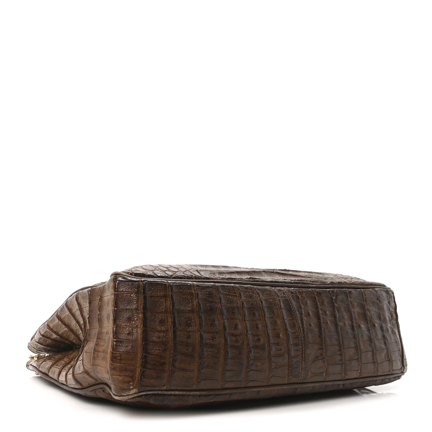 Alligator Shopping Tote Brown - Top Club