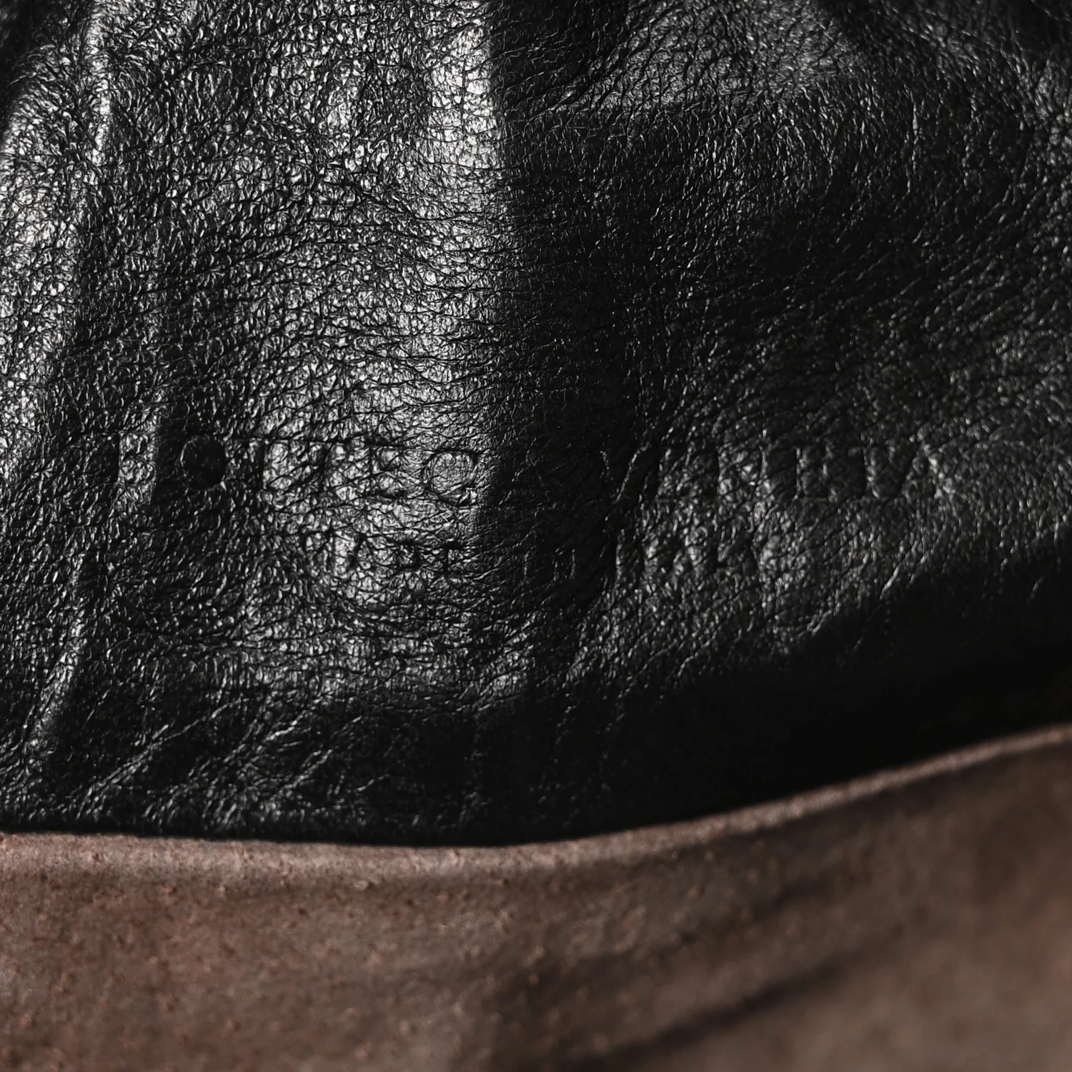 Grained Lambskin Intrecciato Large Shoulder Bag Black - Top Club