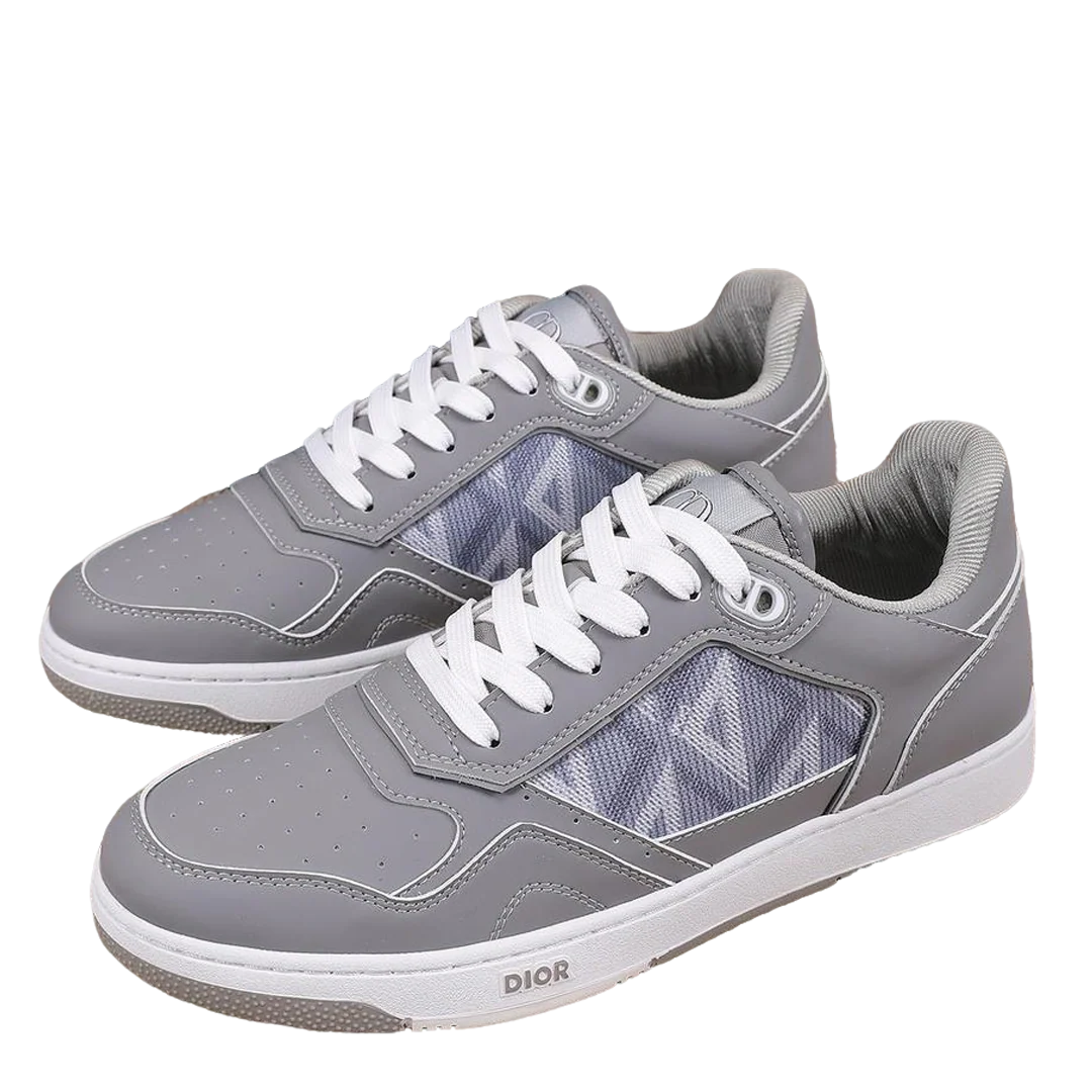 Dior Mens Sneakers Luxury Leather Casual Shoes With Oblique Pattern - Sneaker Replica Workshop