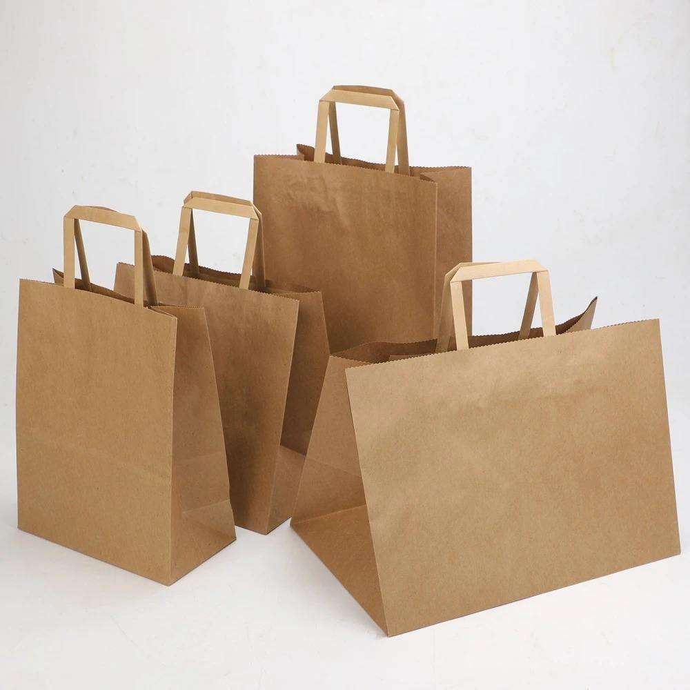 Paper Bag with Flat Handles