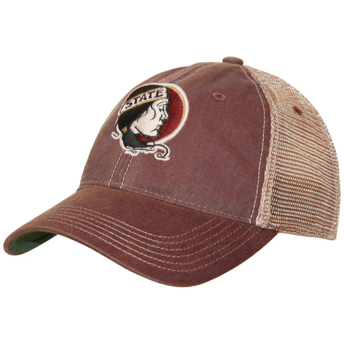 Legacy Vault Lady Seminole Adjustable Low Profile Trucker Cap - Garnet - MoB Apparel
