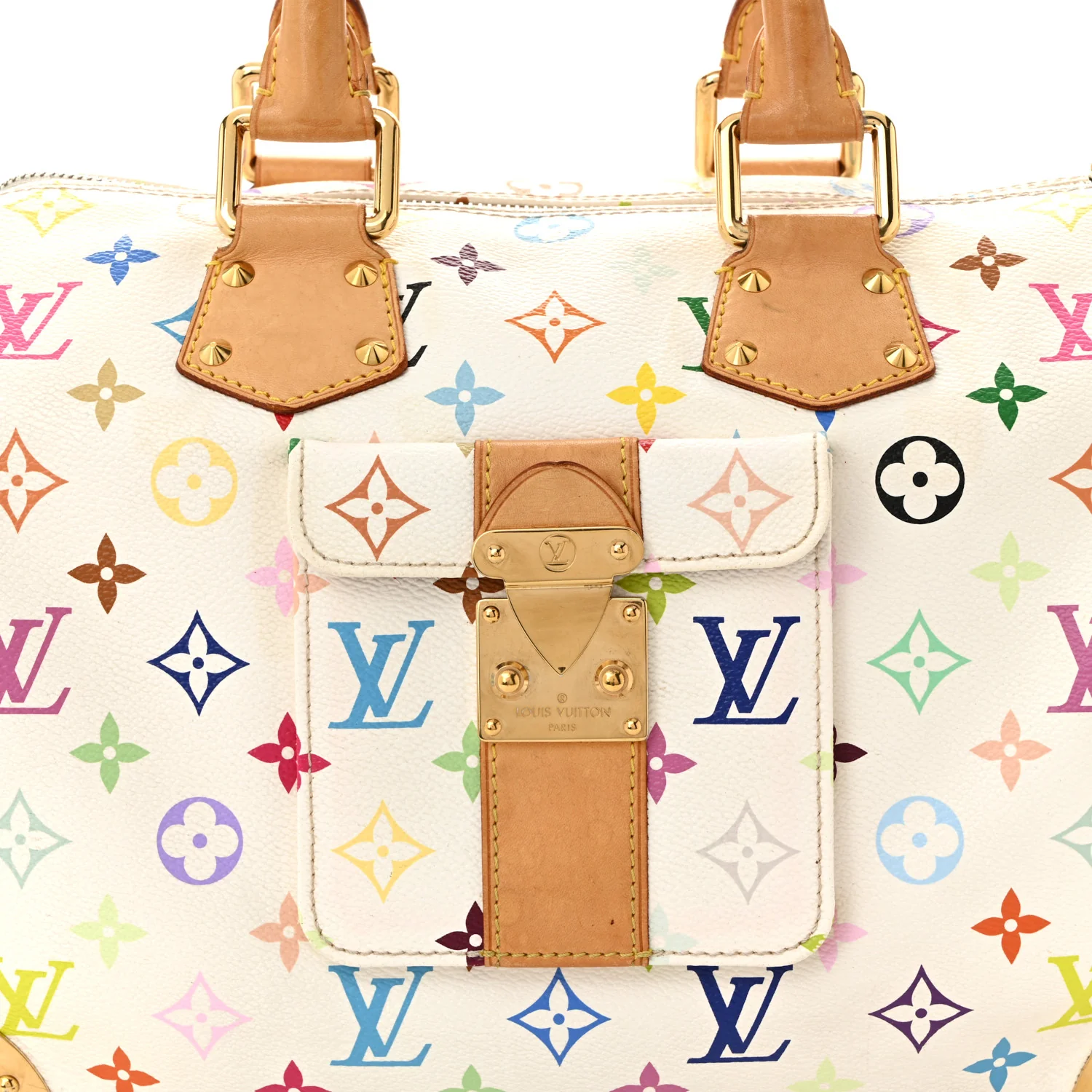 Monogram Multicolor Speedy 30 White - Top Club