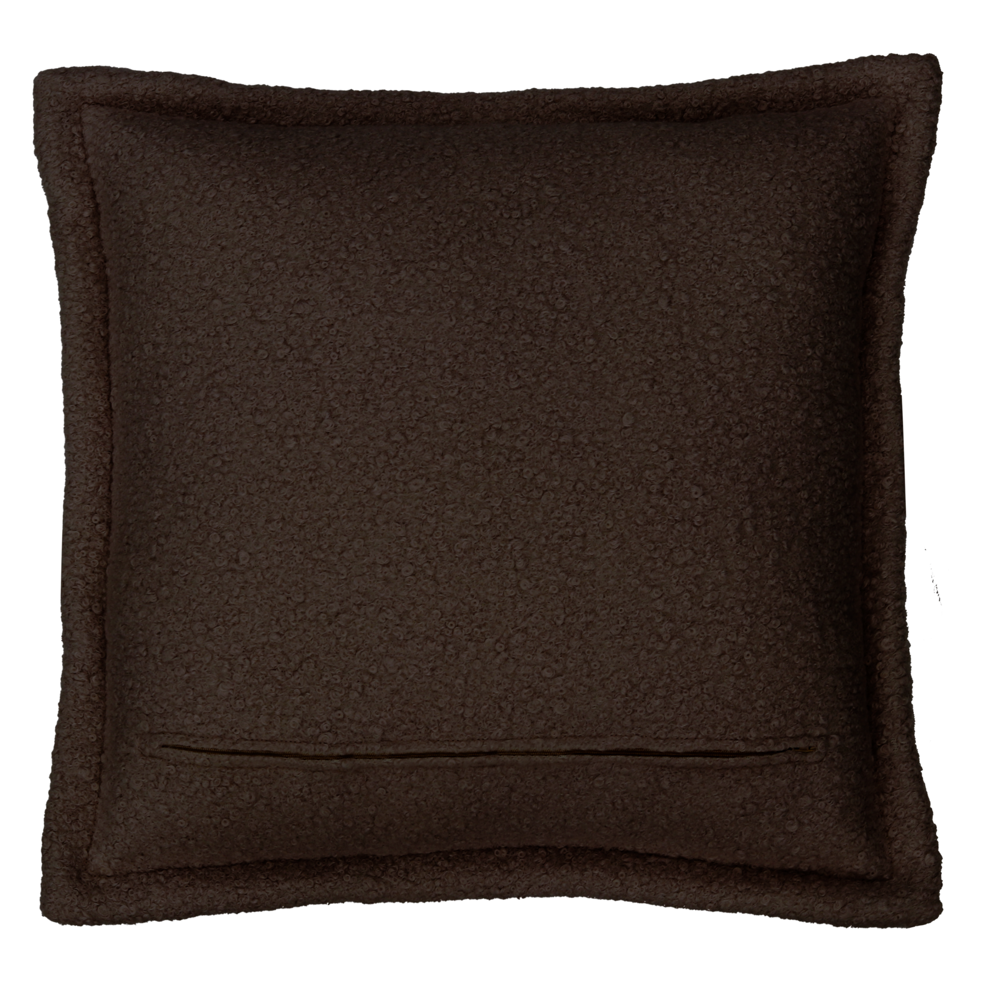 Sierkusssen bouclé dark chocolate 54x54 cm