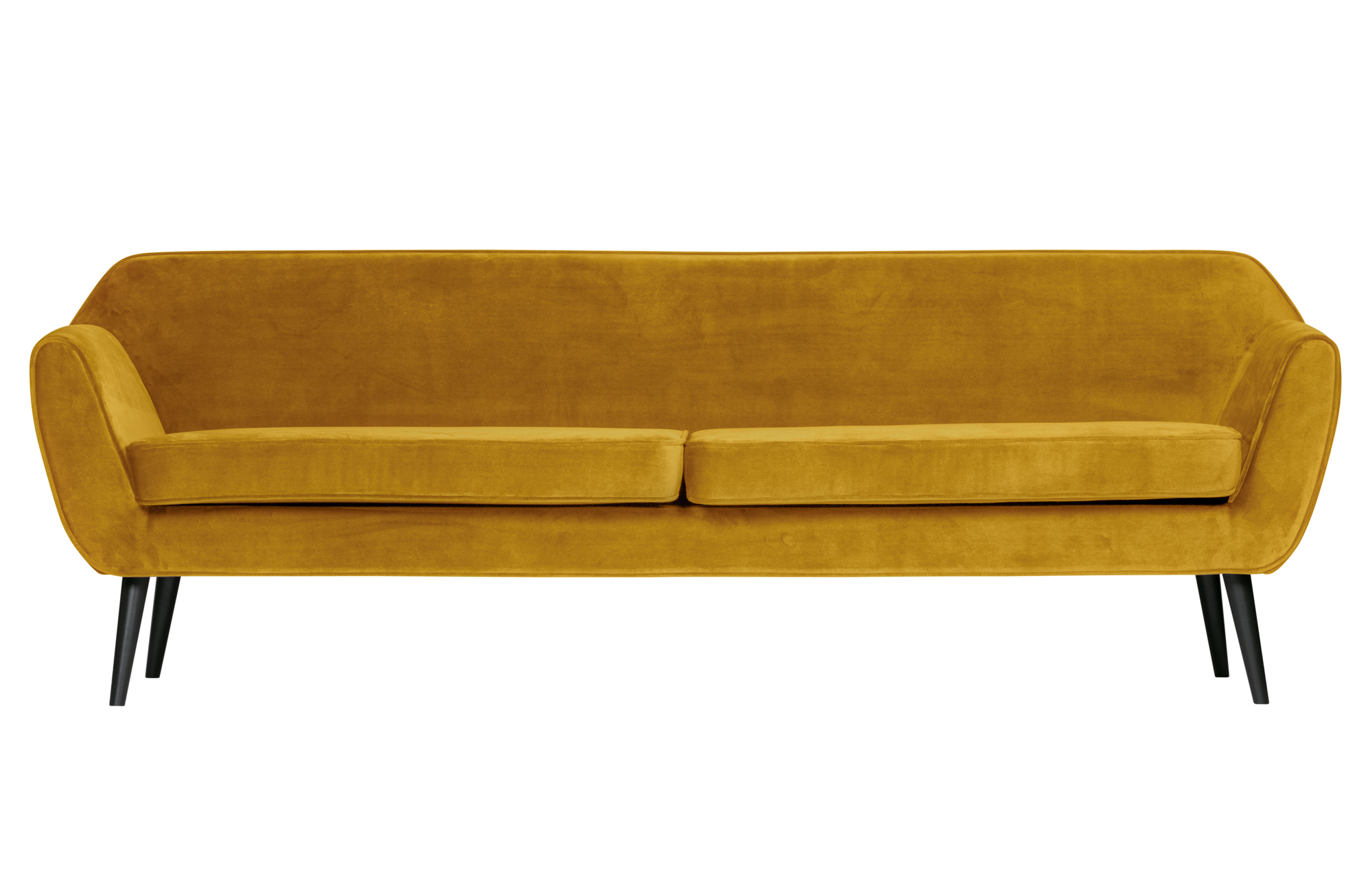 Sofa Rocco xl fluweel - Okergeel
