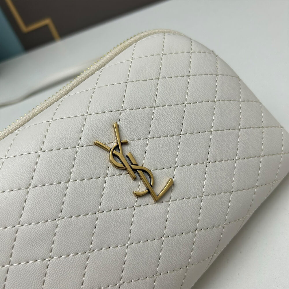 YSL Gaby zipped pouch in quilted lambskin - Top Club