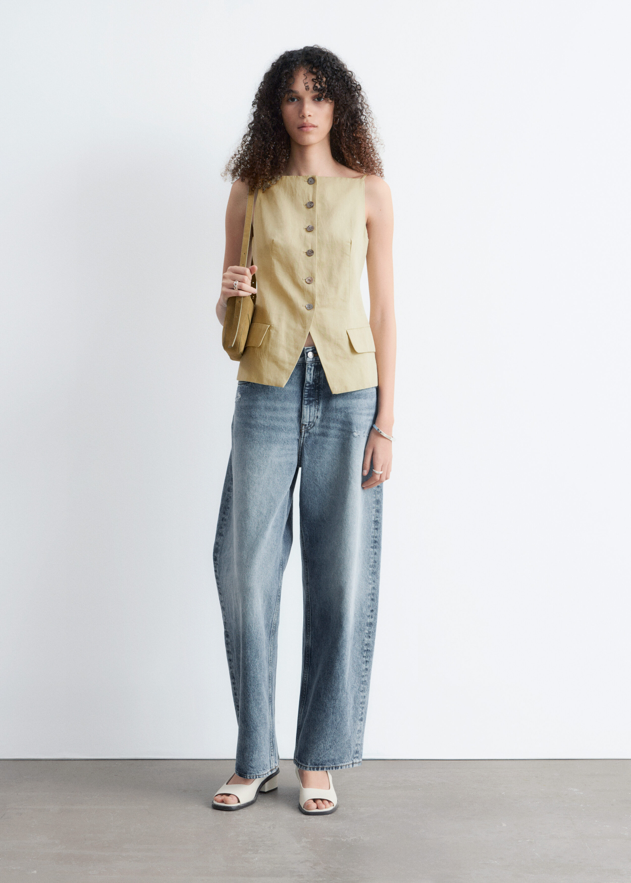 & Other Stories TAILORED VEST TOP