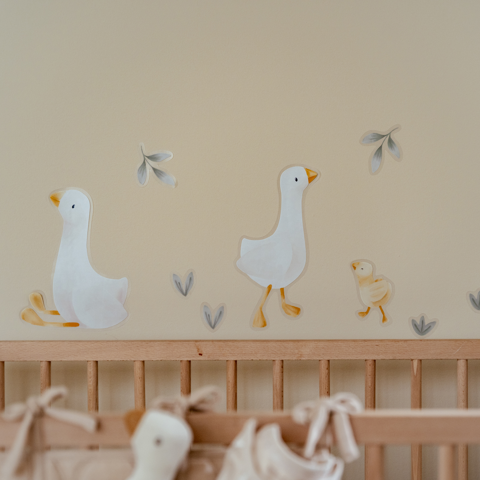 Muurstickers Little Goose A4