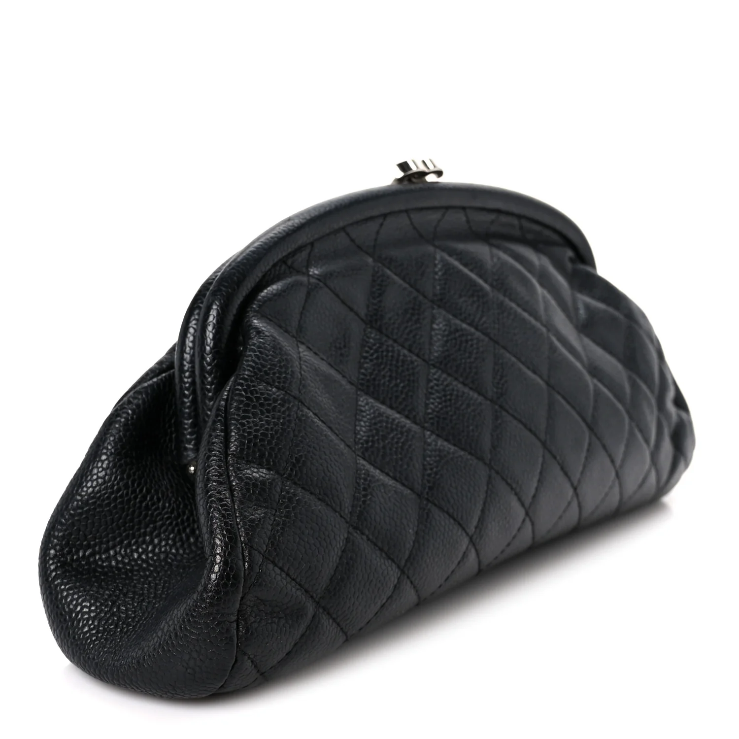 Caviar Quilted Timeless Clutch Black - Top Club