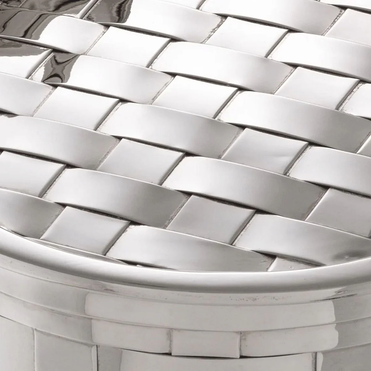 Luxury biscuit tins set of 2 silver - luxury accessories