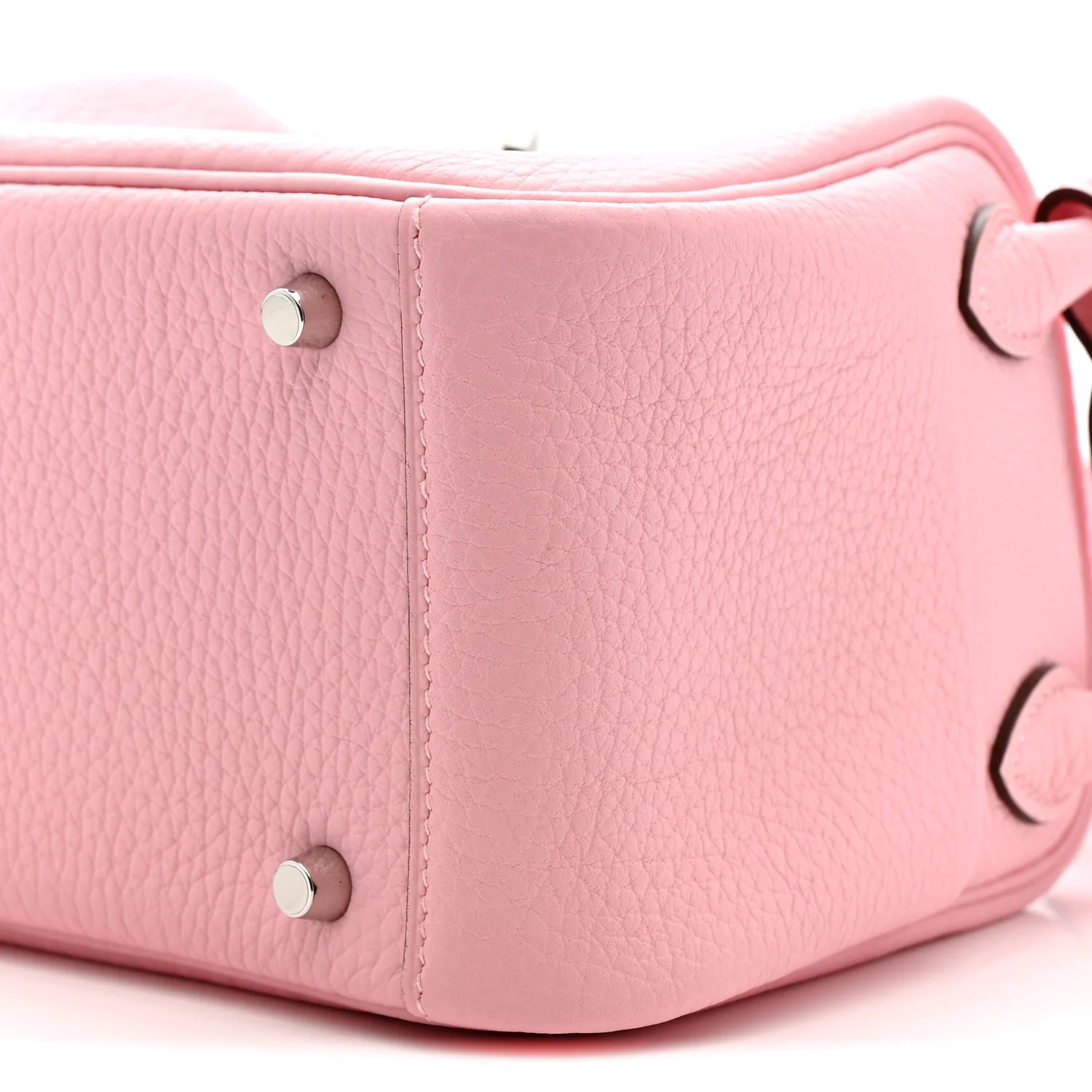 Taurillon Clemence Verso Mini Lindy 20 Rose Sakura Gris Perle - Top Club