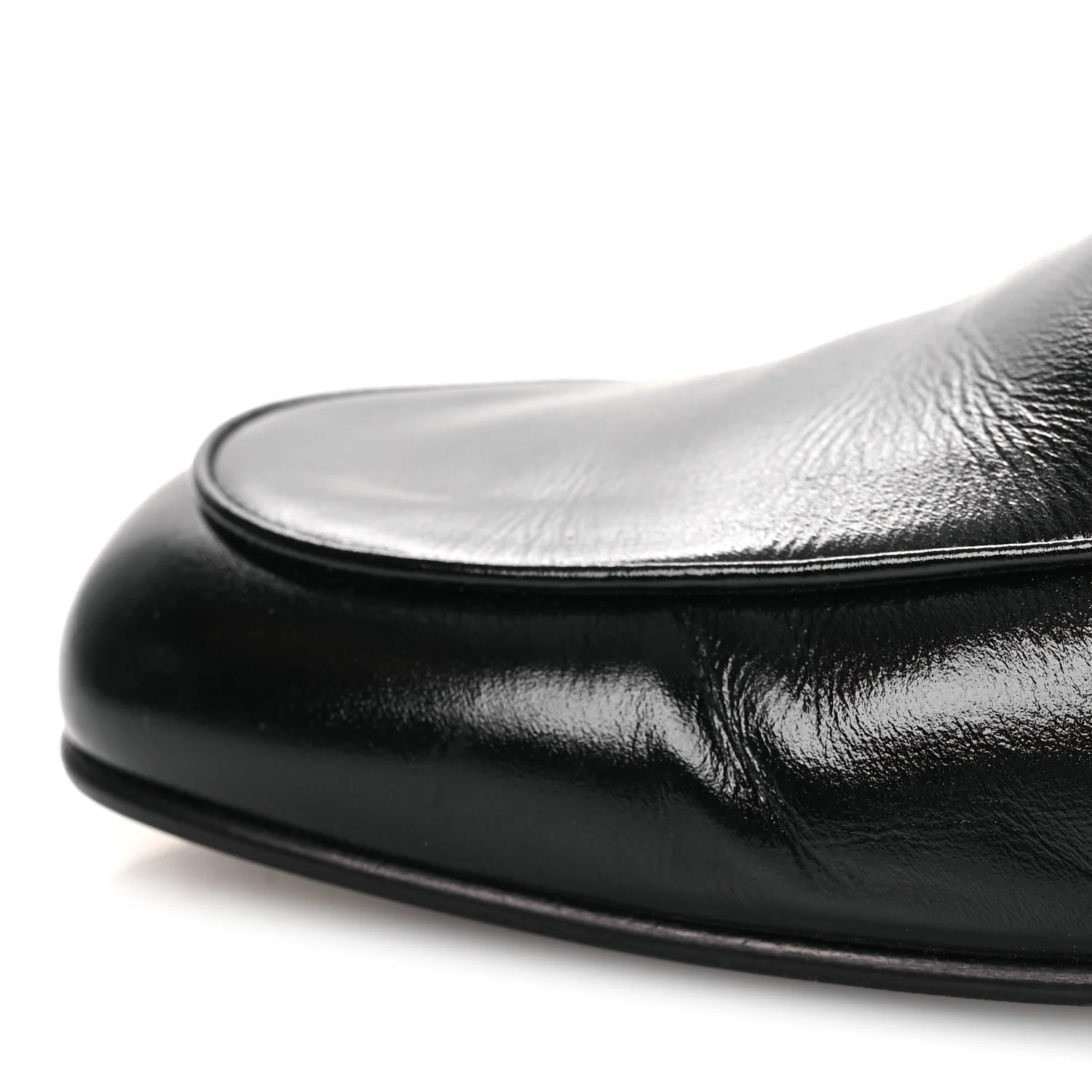 Shiny Calfskin Crystal CC Mules 41 Black - Top Club