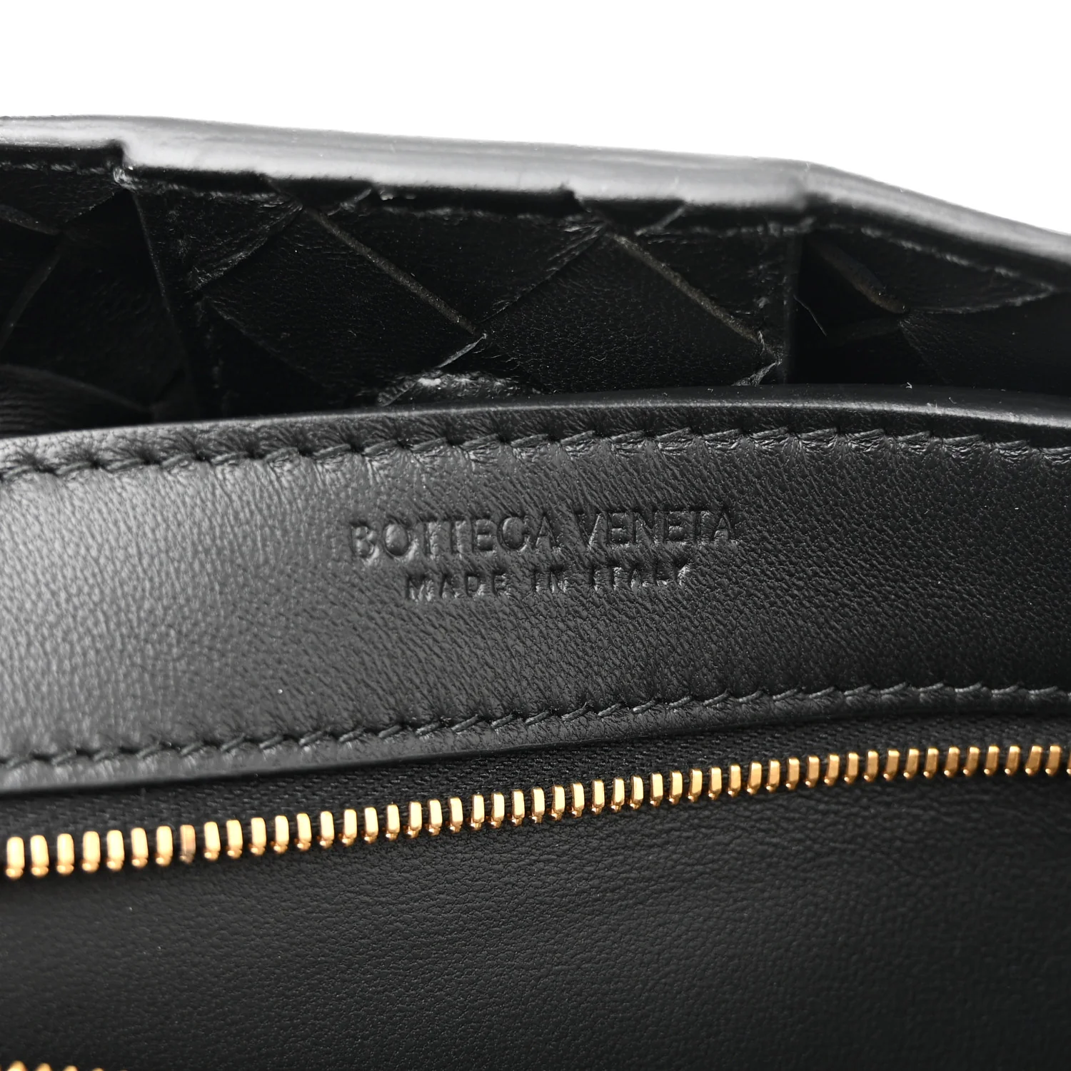 Nappa Intrecciato Small Andiamo Shoulder Bag Black - Top Club