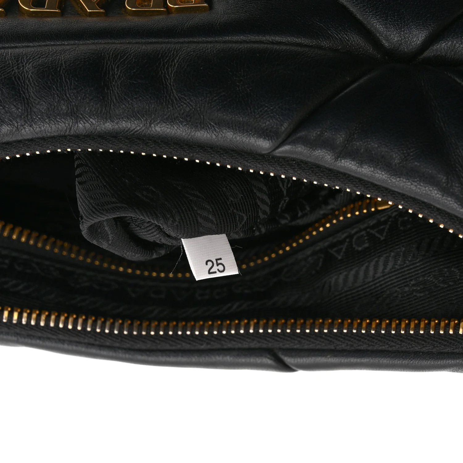 Nappa Triangle Quilted Patchwork System Bag Black - Top Club
