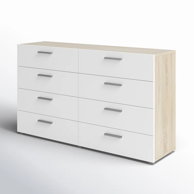 Jantz 8 Drawer 55.12" W Double Dresser