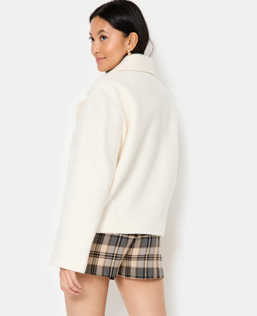 Pimkie Blouson caban effet drap de laine bouclée