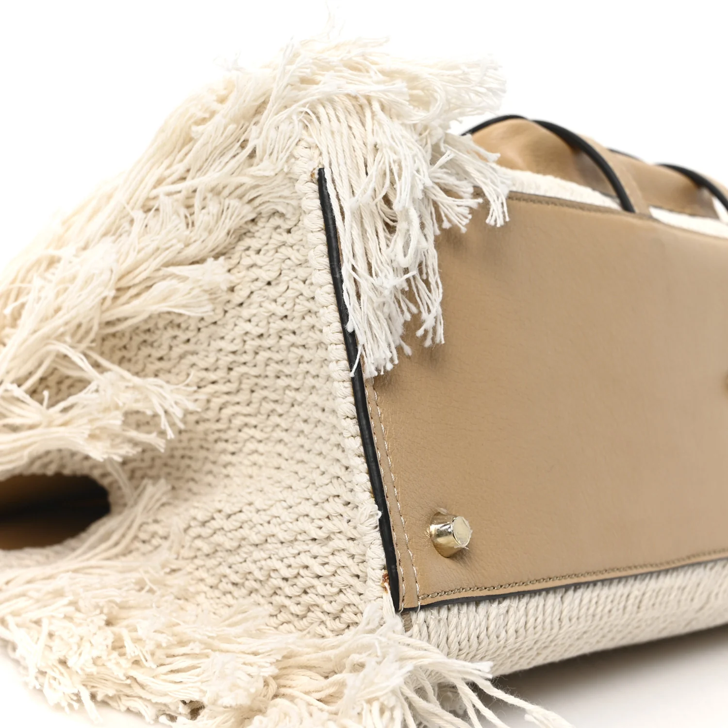 Cotton Calfskin Medium Edith Day Bag Soft Tan - Top Club