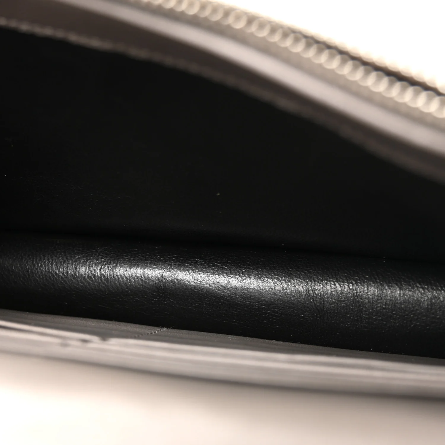 Calfskin Crocodile Embossed Kate Monogram Tassel Chain Wallet Fog - Top Club