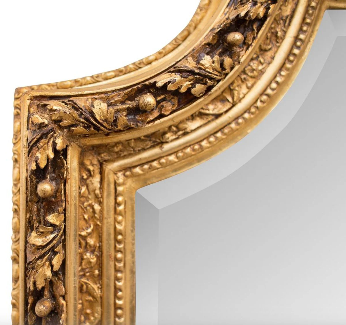 Baroque mirror gold with angel figures 100 x H. 175 cm - antique style furniture wall mirror