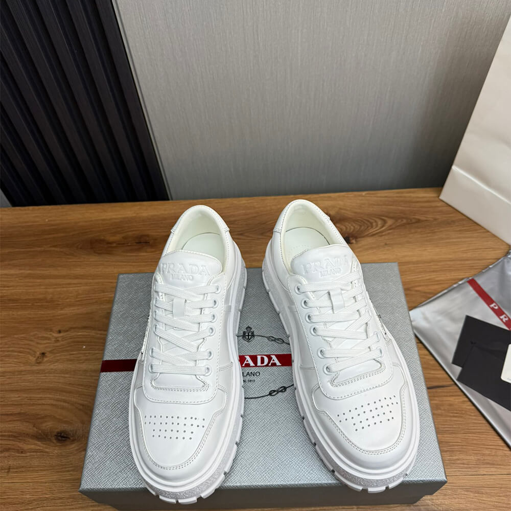 Prada Leather Sneakers - Top Club
