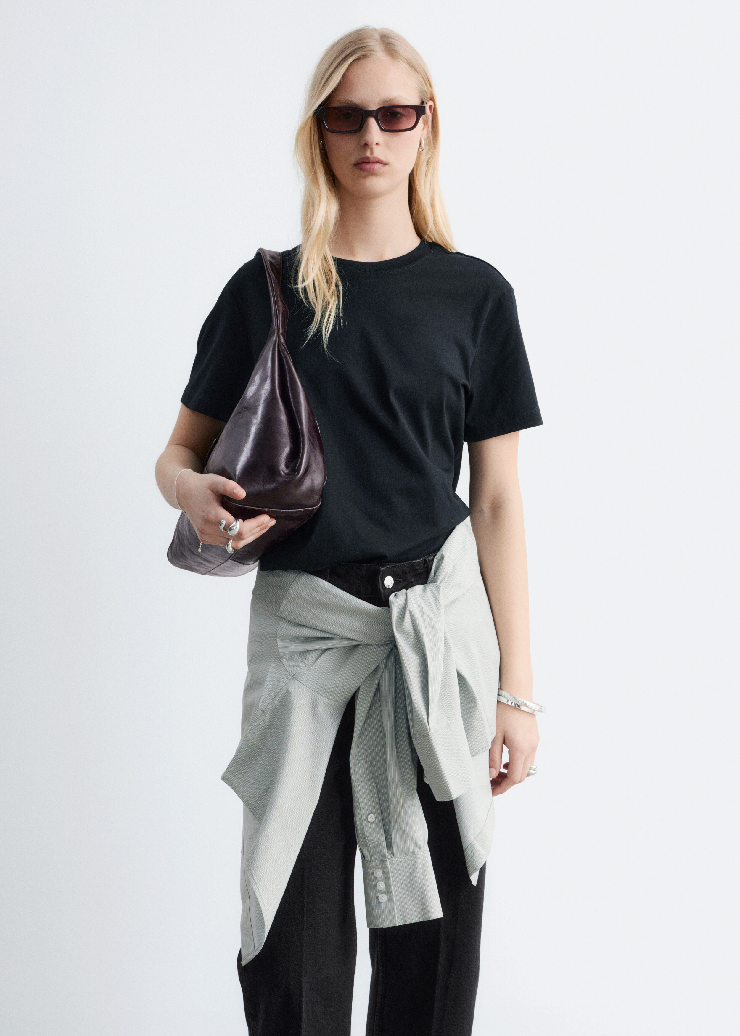 & Other Stories COTTON CREW-NECK T-SHIRT