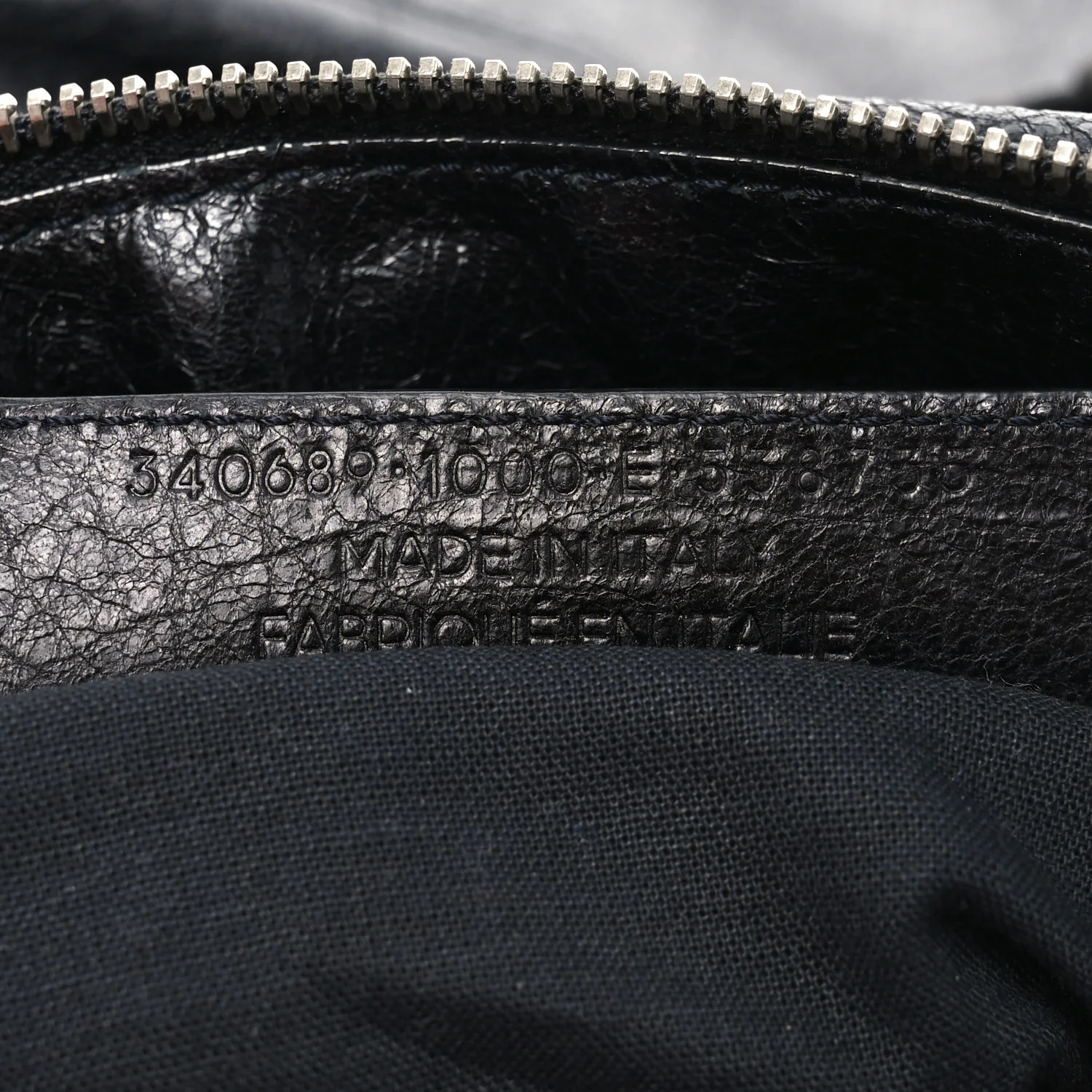 Agneau Classic Silver Hardware Weekender Black - Top Club