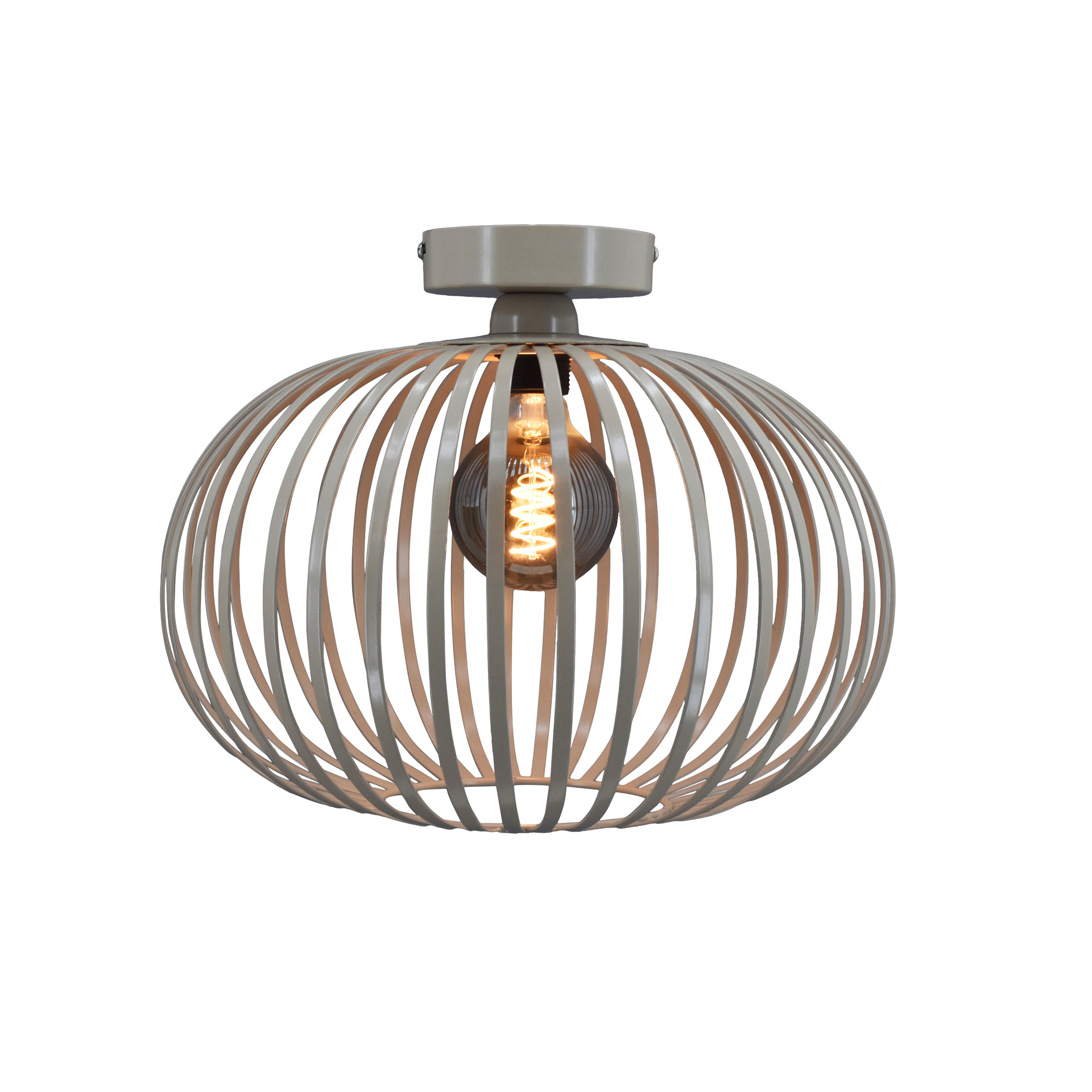 Plafondlamp Lido taupe medium