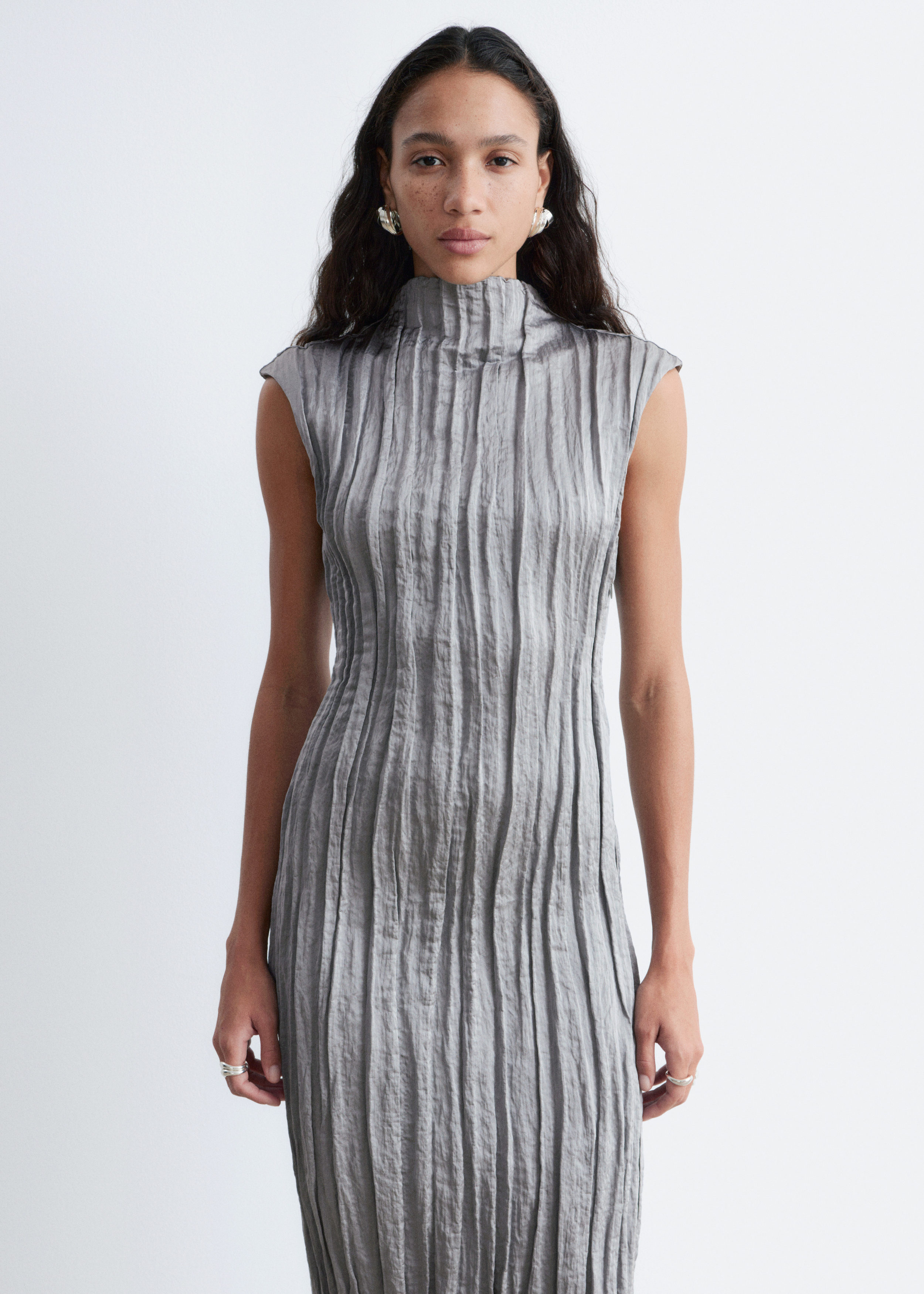 & Other Stories CRÊPE MIDI DRESS