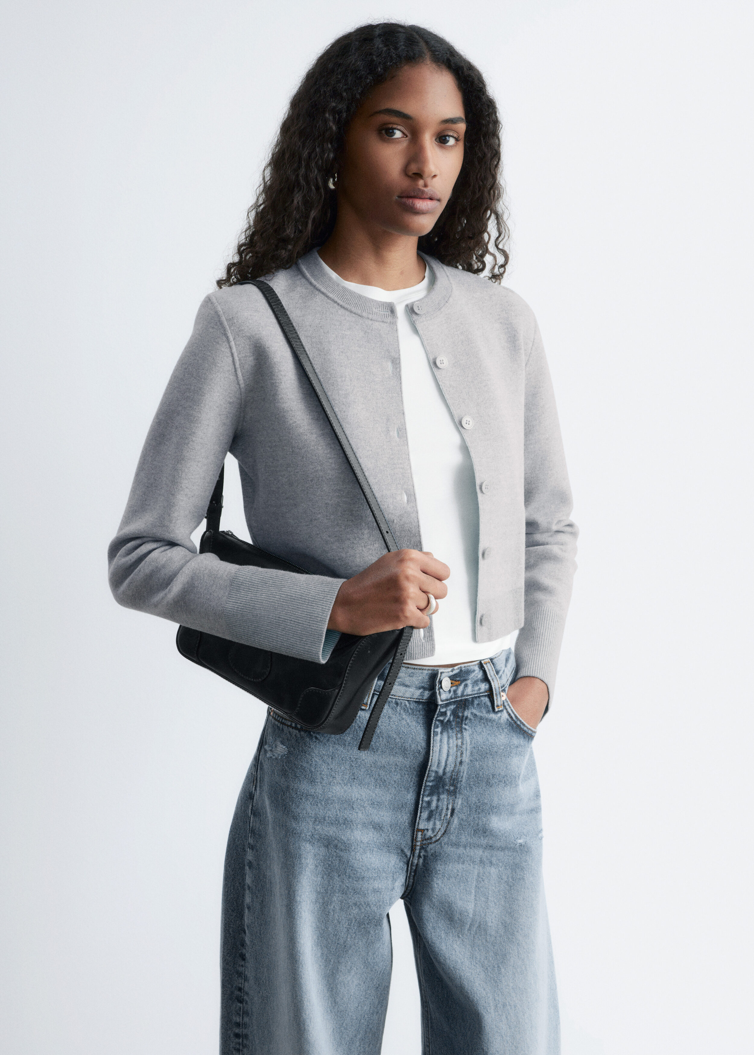 & Other Stories CROPPED REVERSIBLE CARDIGAN