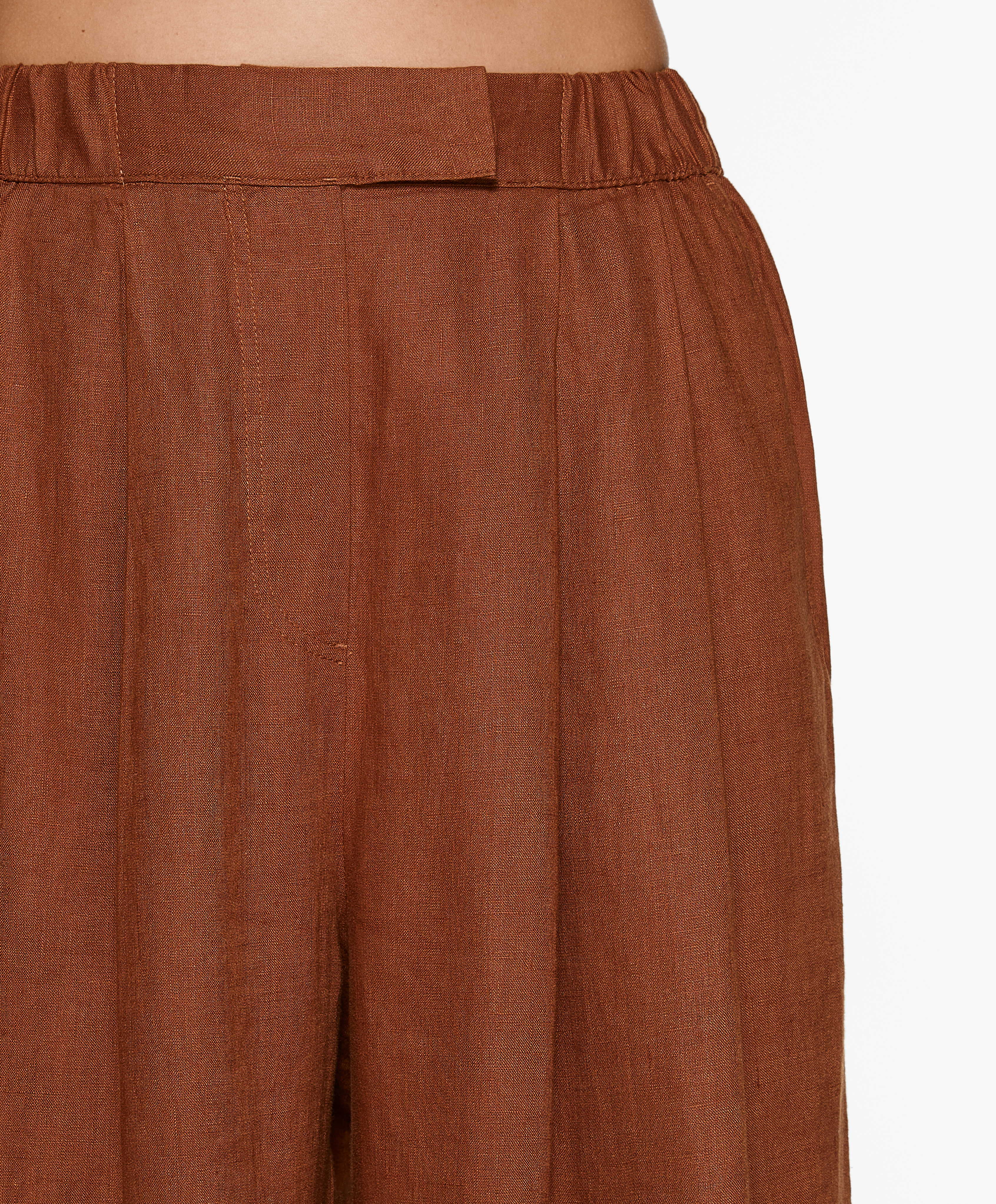 OYSHO Tailored-fit 100% linen trousers