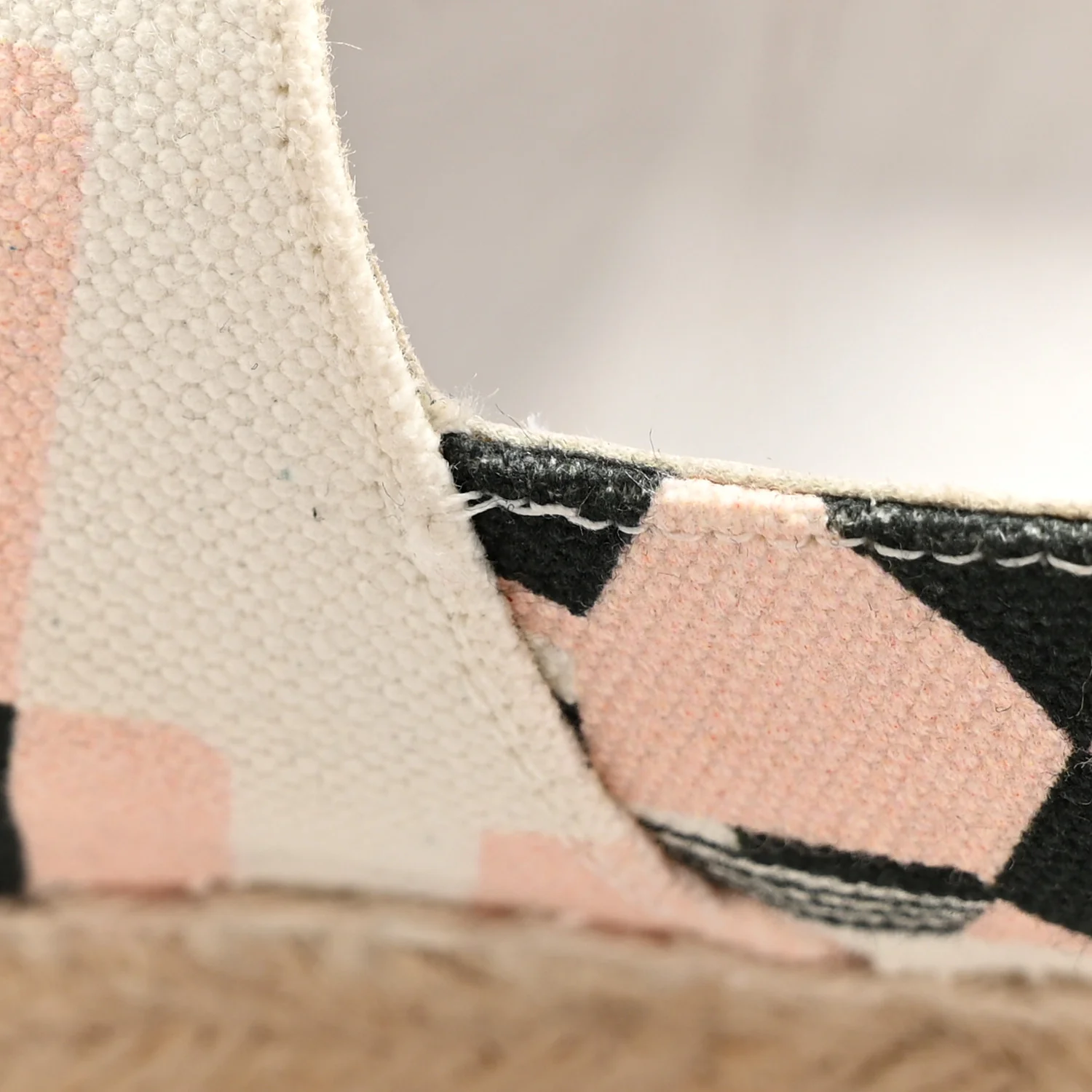Fabric CC Espadrilles 39 Pink White Black - Top Club