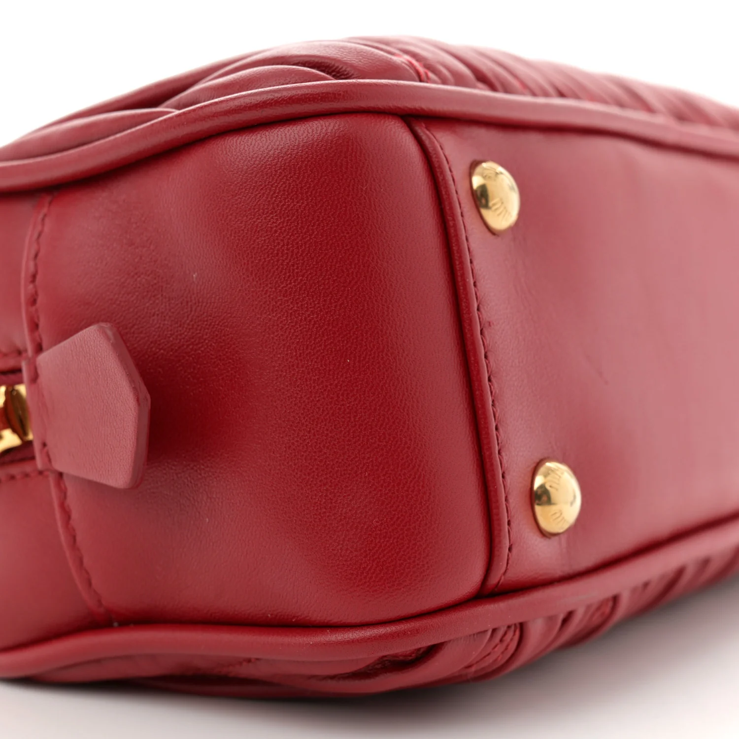 Nappa Matelasse Regular Arcadie Top Handle Bag Rosso - Top Club