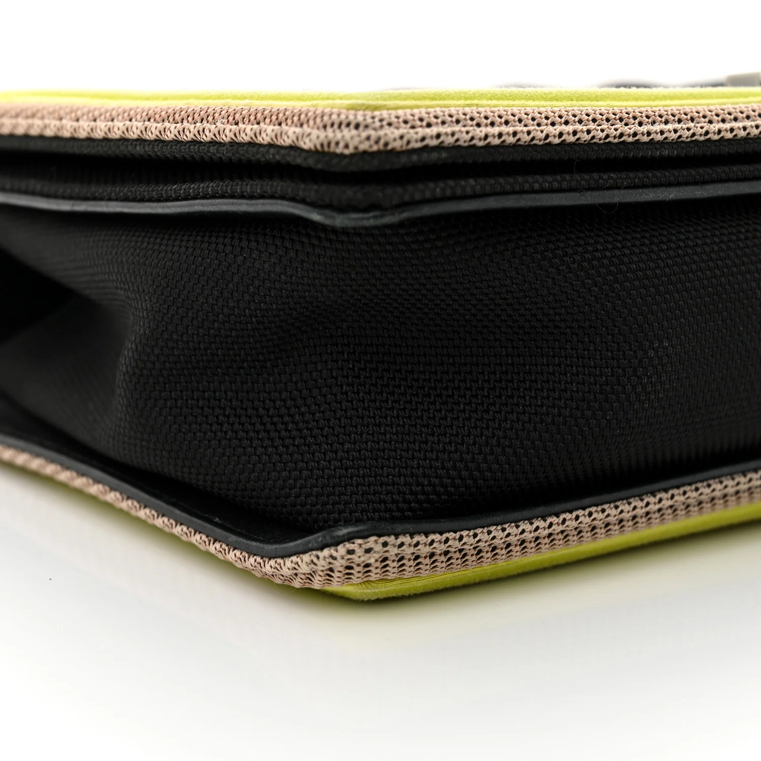 Canvas Quilted New Medium Fluo Boy Flap Black Grey Yellow - Top Club