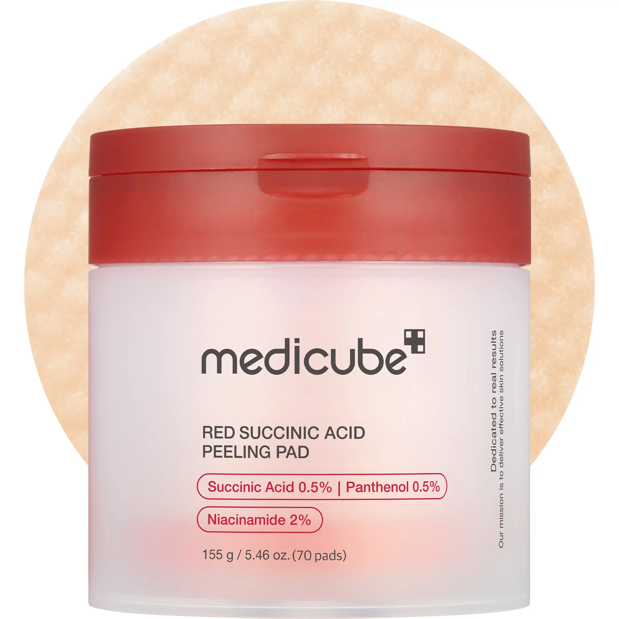 [medicube] Red Succinic Acid Panthenol Pads|  Niacinamide + Salicylic Acid Skincare