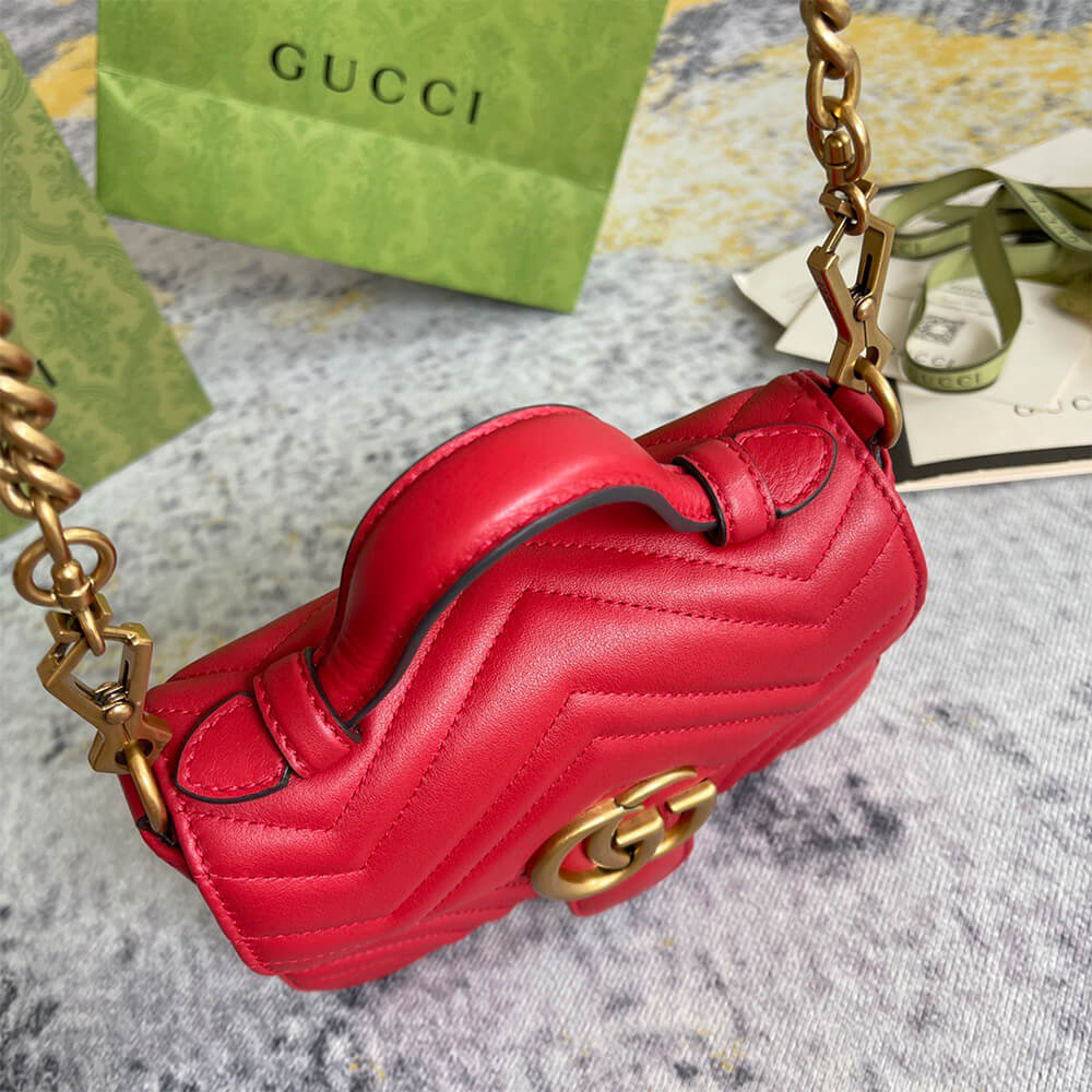 GG Marmont mini top handle bag - Top Club