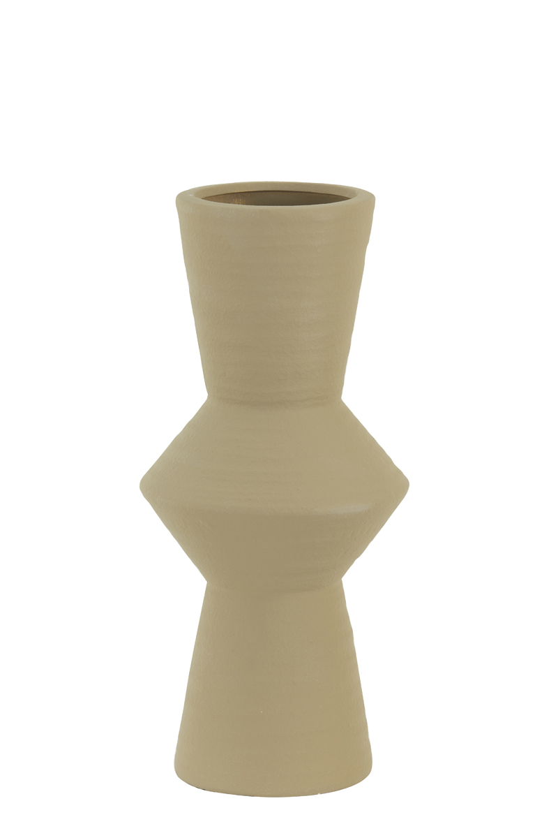 Vaas keramiek beige M Hoogte 40,5 cm