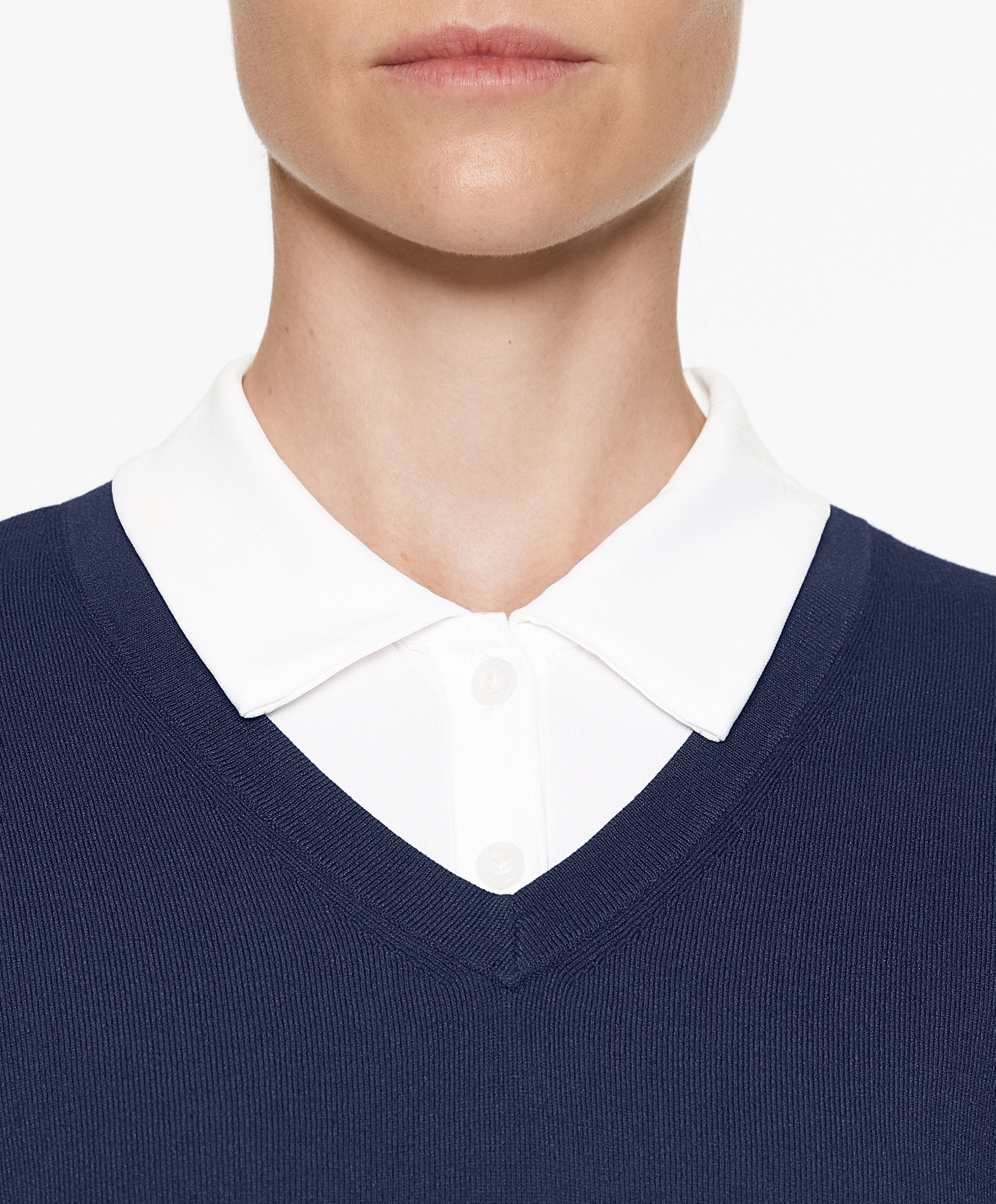 OYSHO V-neck knit sweater