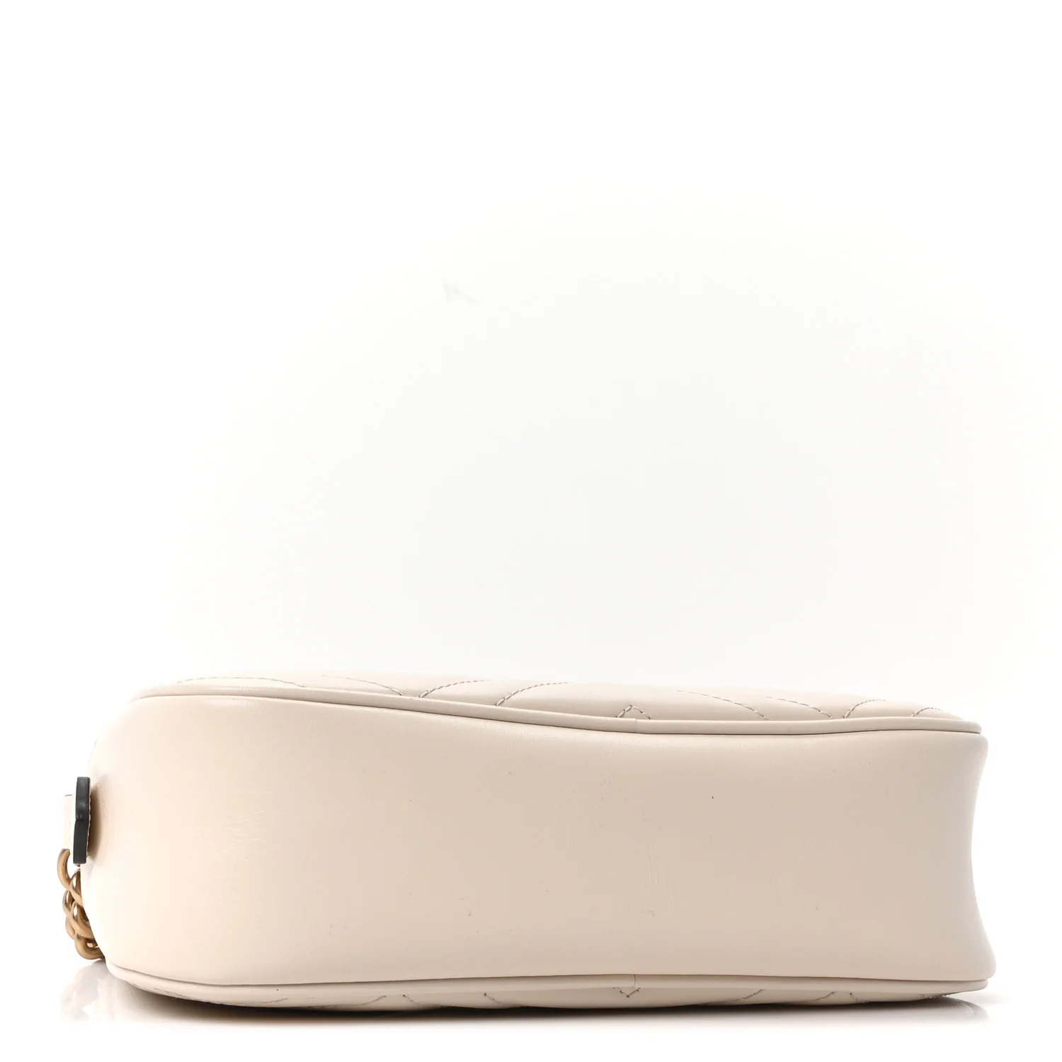 Calfskin Matelasse Small GG Marmont Chain Shoulder Bag White - Top Club