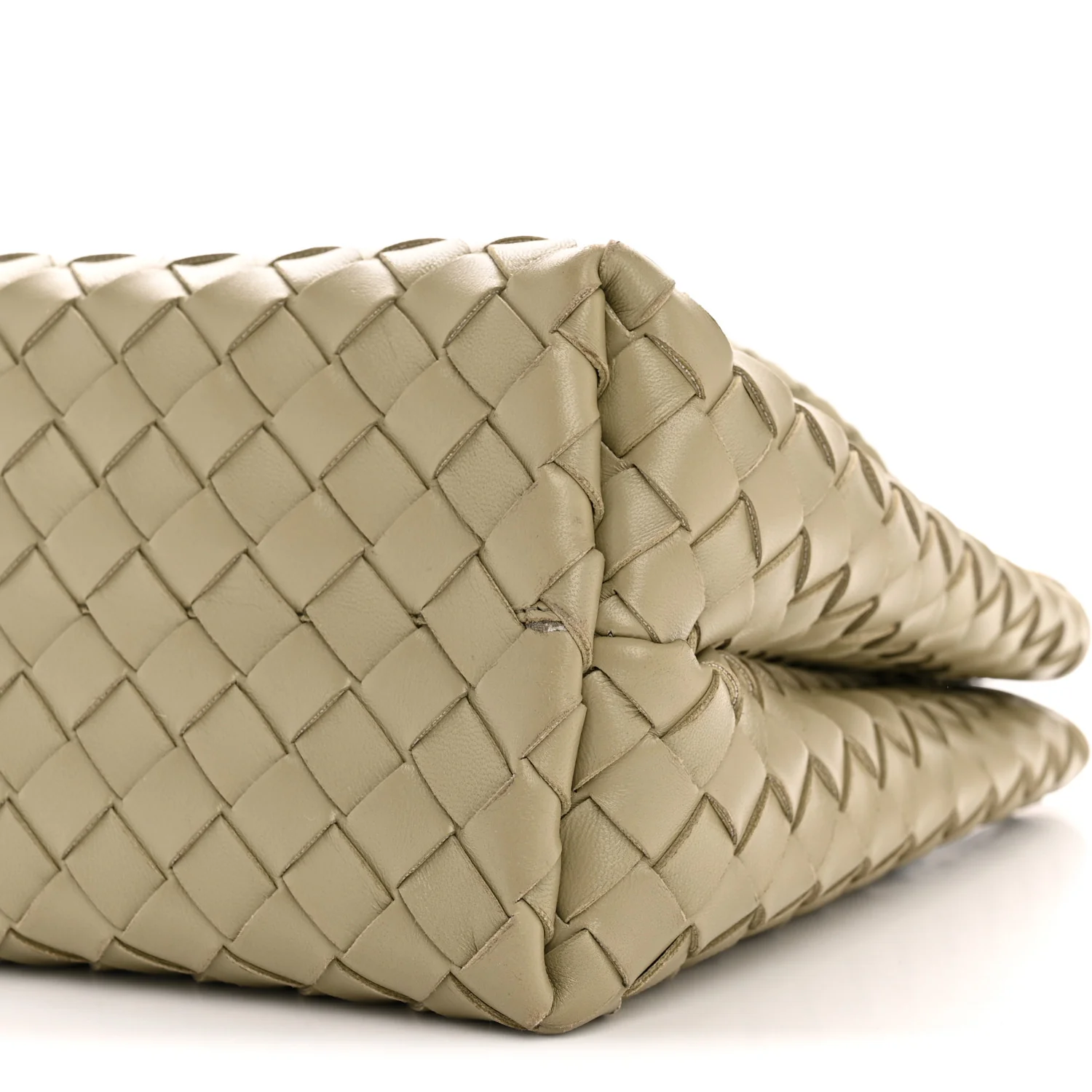 Nappa Intrecciato Medium Andiamo Shoulder Bag Travertine - Top Club