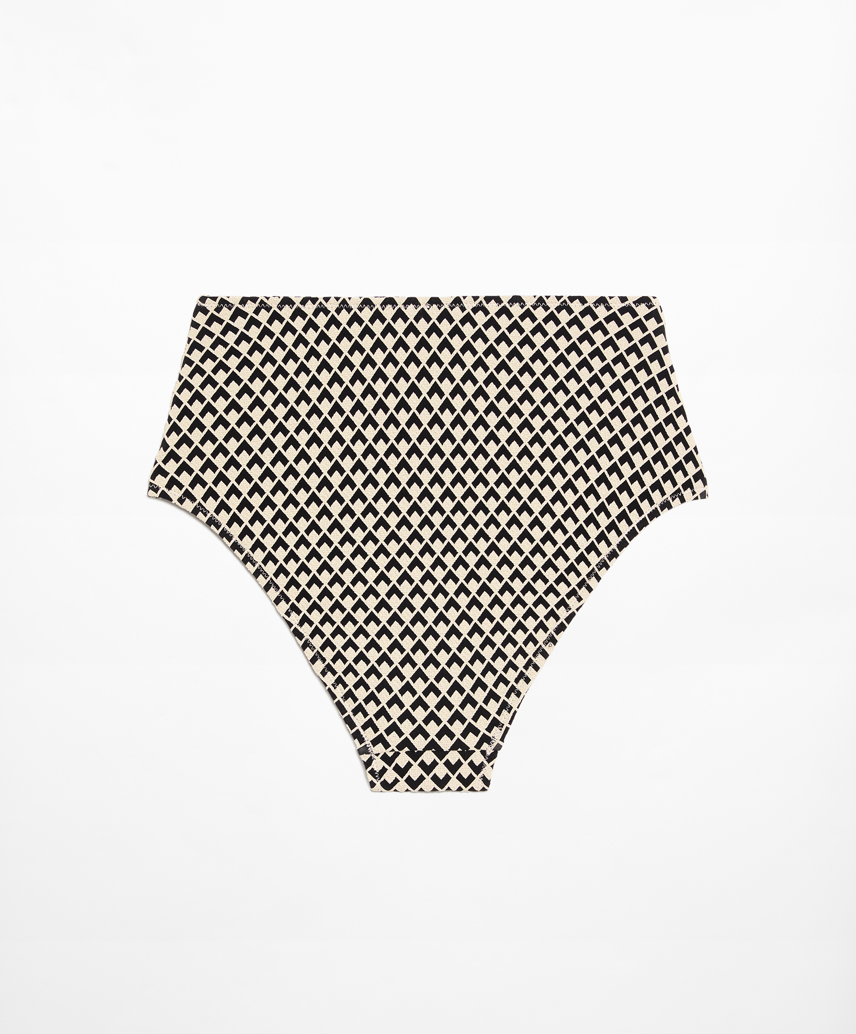 OYSHO Geometric jacquard high-rise bikini briefs