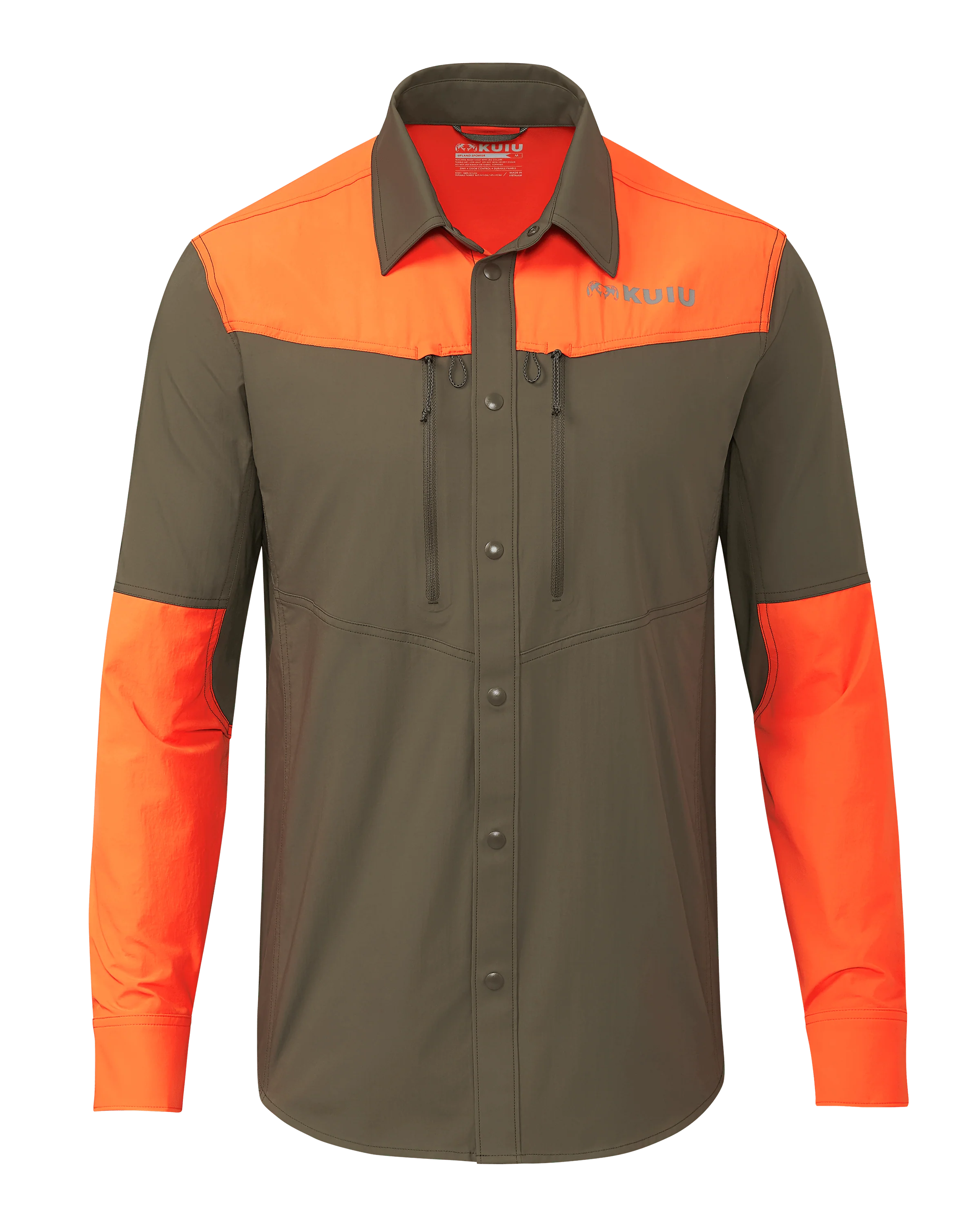 Upland Sporter Shirt | Major Brown/Blaze Orange