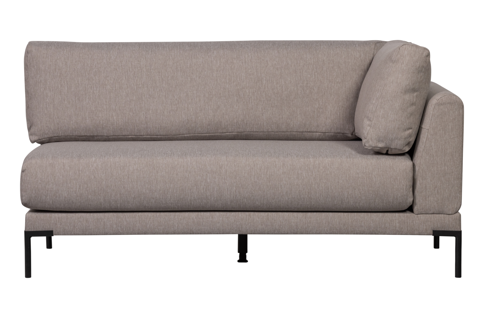 Eetbank Couple hoekelement links - taupe
