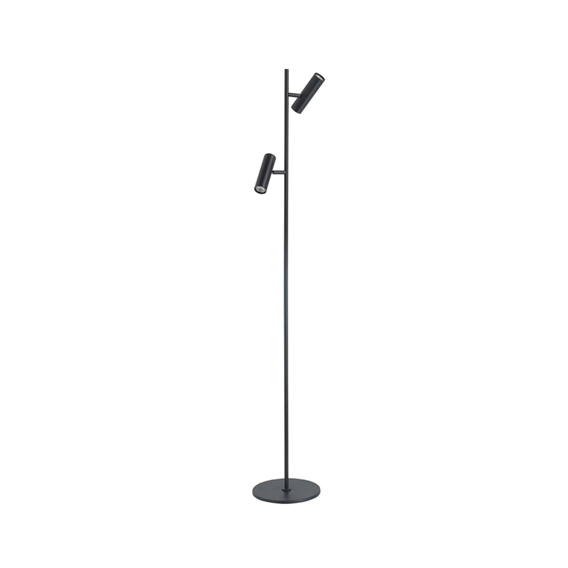 Vloerlamp Bram 2-lichts zwart