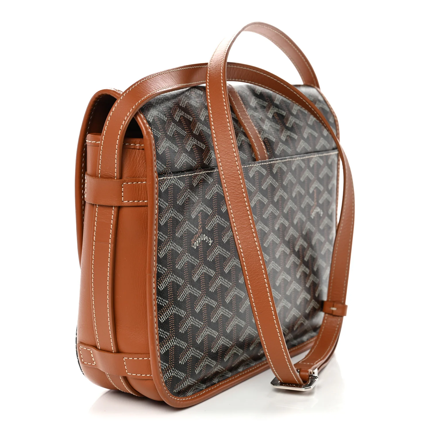 Goyardine Belvedere II MM Messenger Bag Black Gold - Top Club