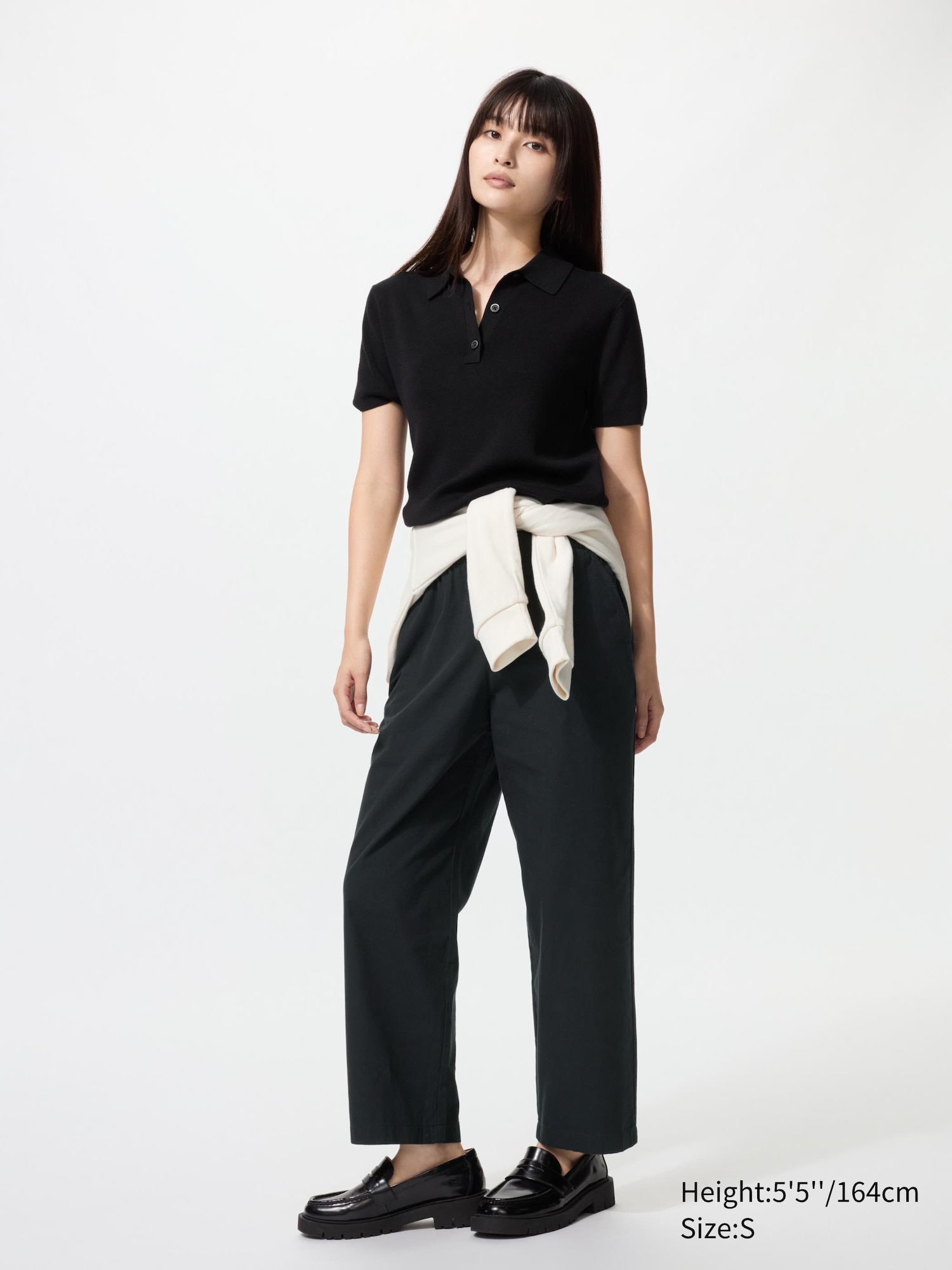 Cotton Relaxed Ankle Pants