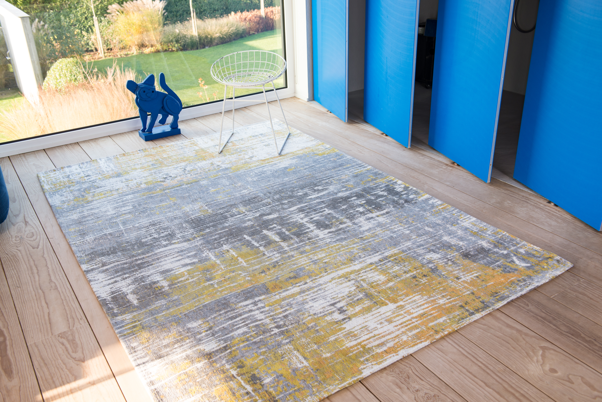 Ecorugs vloerkleed Streaks geel 170x240 cm