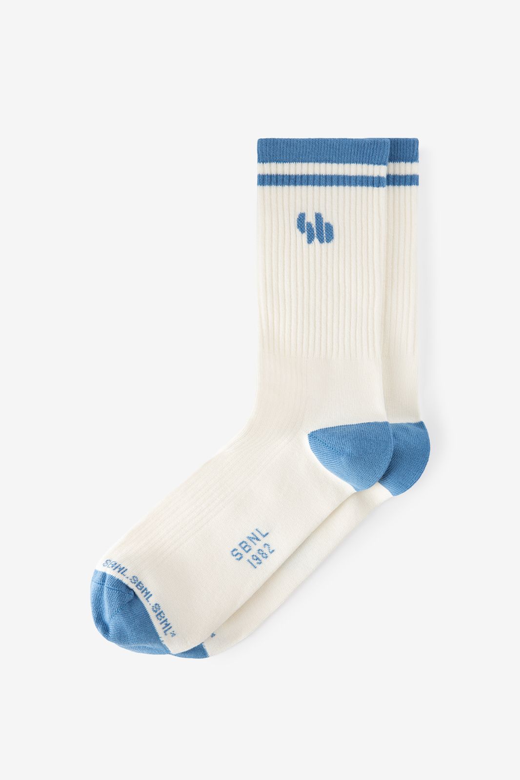 Witte sokken met logo
