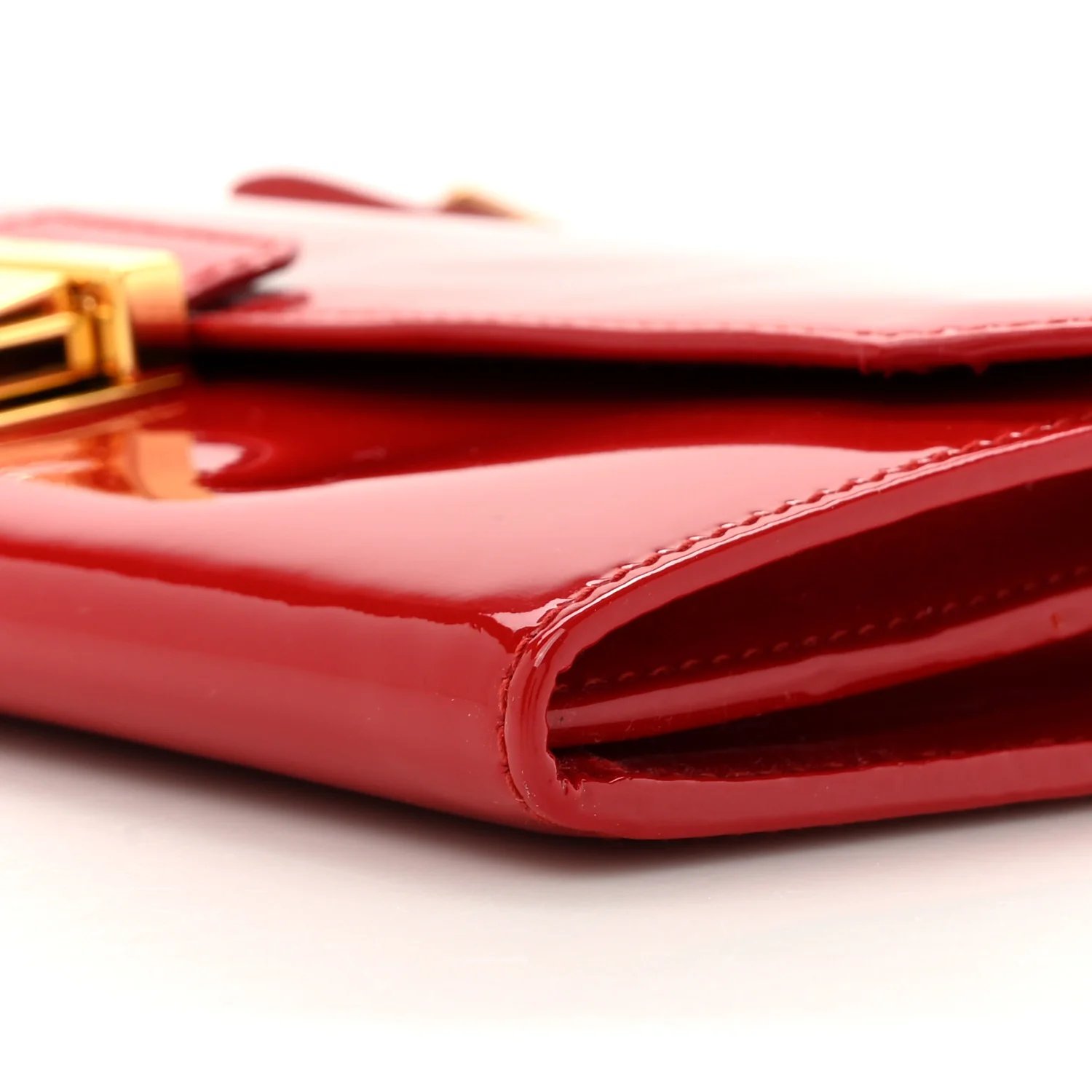 Vernice Madras Wallet On Chain Rosso - Top Club